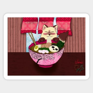 Ramen Kitty Sticker